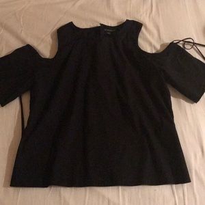 Saks Fifth Avenue Cut Out Shoulder Blouse Top